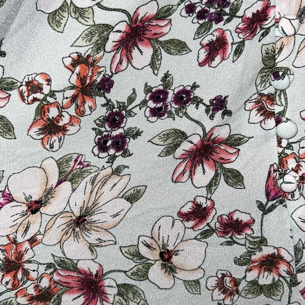 NWT Soulmates front slot maxi skirt with floral print - Picture 6 of 15